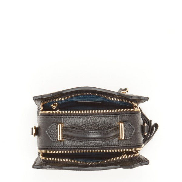 The Cat Bag Black Crossbody Leather Handbag