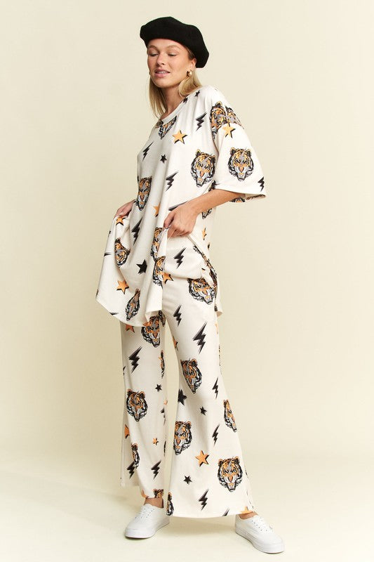 Tiger Print Leisure Set