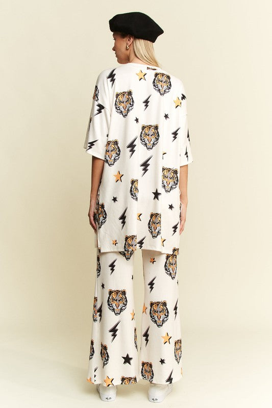 Tiger Print Leisure Set