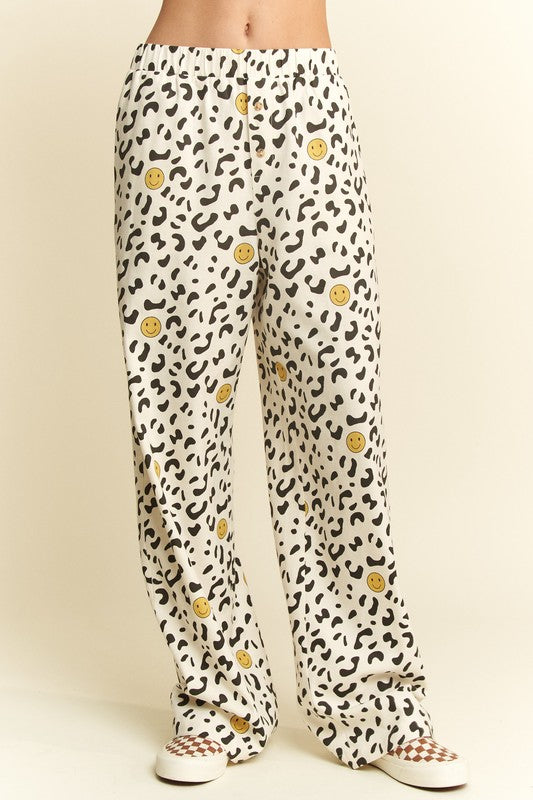 Smile Animal Print Pants