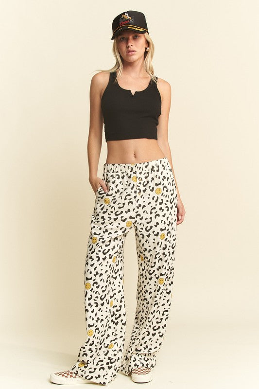 Smile Animal Print Pants